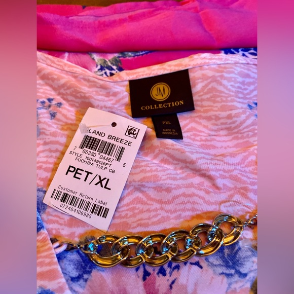 🌴JM Collection Island Breeze Tunic Top/Dress🌴 NWT - Picture 5 of 11